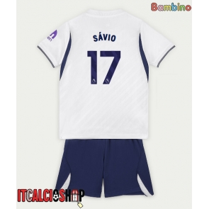 Tottenham Hotspur Savio #17 Prima Maglia Bambino 2026-27 Manica Corta (+ Pantaloni corti)